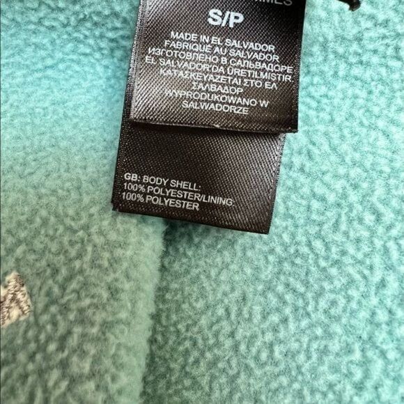 The North Face Khumbu Full Zip Up Pockets Fleece Jacket Teal Grey Small - Picture 7 of 9